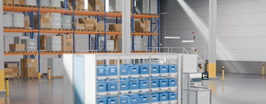 MicroSorter in de opstelling van 4 meter