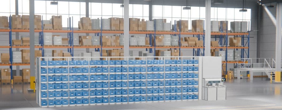 MicroSorter in de opstelling van 10 meter
