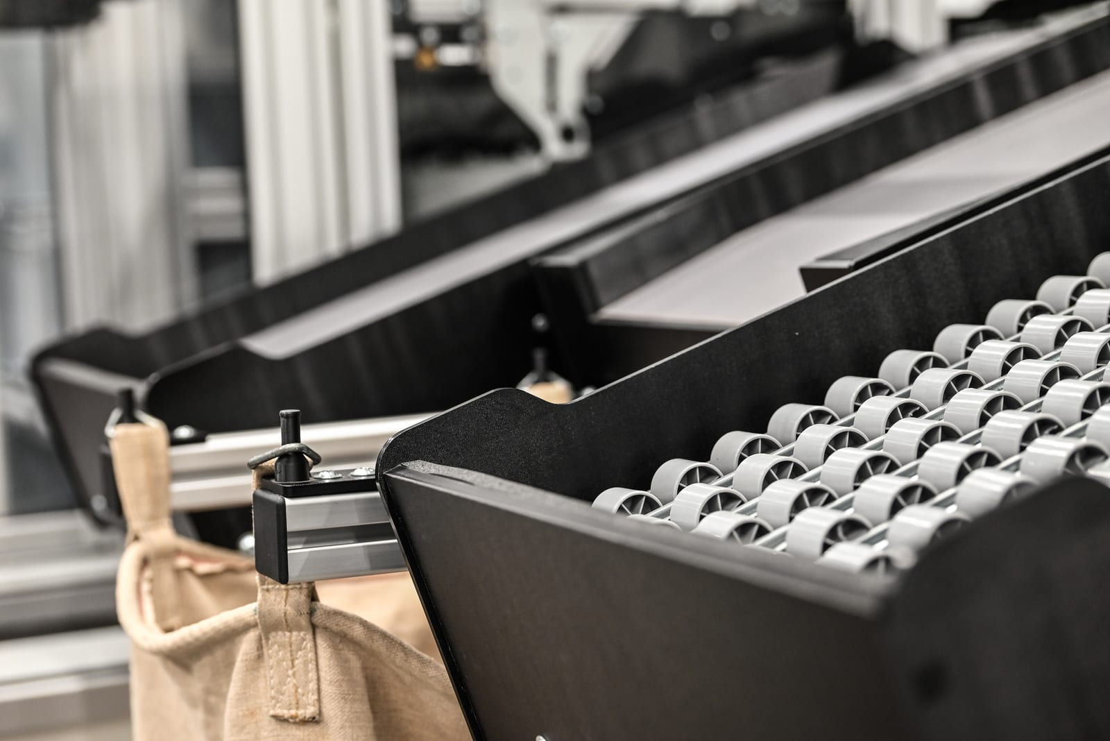 MicroSorter demo-opstelling in actie