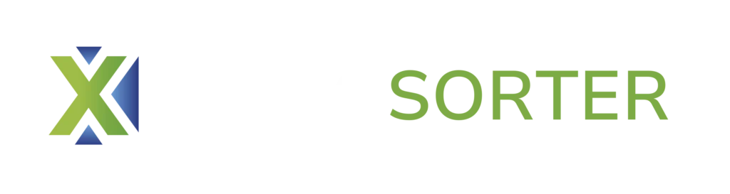 Image of the MicroSorter logo, featuring the distinctive X design with three triangles.